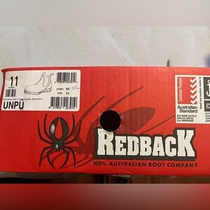 Redback Nevada leather boots. Men’s size 12 (Euro size 45) in dark stout brown.